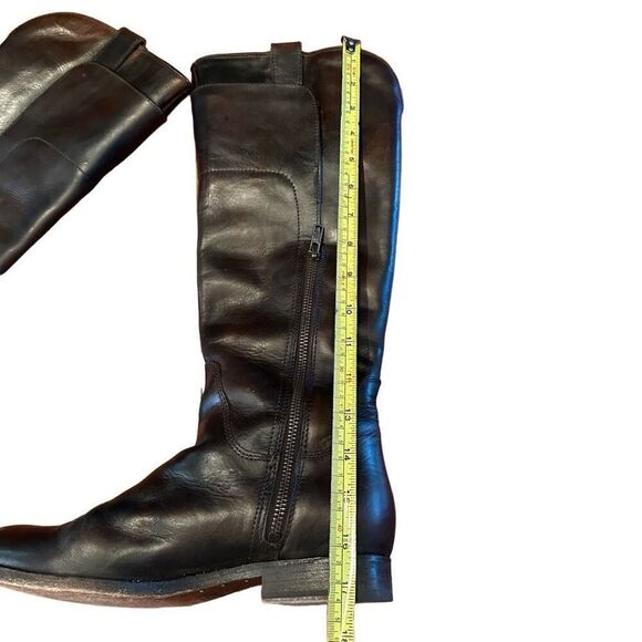 Frye Melissa tall dark brown riding boots- size 8 - Picture 9 of 10